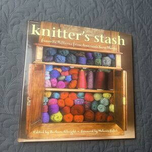 Knitter's Stash: Favorite Patterns from America's Yarn Shops -Hardcover Book VG+